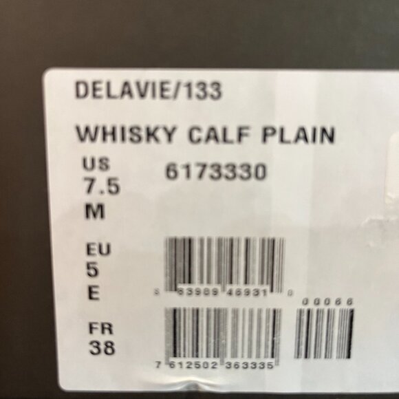NIB Bally Whiskey Calf Heel Size 7.5 - Picture 2 of 9